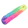 100M Random Color Nylon Braided Cord for Jewelry Making Macrame Craft RCP-R006-03-1