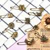 20Pcs 10 Styles Alloy Kilt Pins for Backpack Clothes JEWB-CJ0003-24-6