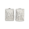 Non-Tarnish Rectangle 304 Stainless Steel Ear Studs EJEW-L290-012P-1