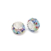 Alloy Rhinestone Clay Pave Beads ALRI-D300-03S-05-2