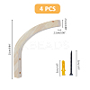 Wooden Wall Mounted Hanging Plant Hooks WOOD-WH0034-53-2