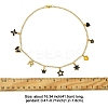 Star Heart Flower 304 Stainless Steel Cable Chain Necklaces NJEW-FS00009-2