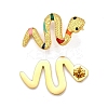304 Stainless Steel Enamel Stud Earrings LS-EJEW-Z116-02G-3