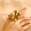 306 Stainless Steel Finger Rings for Women RJEW-P179-01G-1
