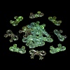 Bowknot with Star UV Plating Luminous Rainbow Iridescent Acrylic Beads LACR-R001-05A-3