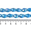 Transparent Electroplate Glass Beads Strands LS-EGLA-N013-T8mm-B17-4
