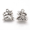 Tibetan Style Alloy Bunny Charms TIBEP-T002-45AS-NR-1