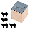 Wooden Stamps with Rubber DIY-WH0002-65B-1