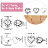 150Pcs 3 Style Tibetan Style Alloy Pendants TIBE-CA0001-19-2