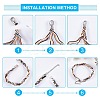 Tarnish Resistant 304 Stainless Steel Cord Ends LS-STAS-I020-03-4