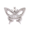 Non-Tarnish Hollow 201 Stainless Steel Pendants STAS-G273-05P-1