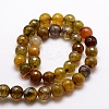 Dyed Natural Agate Faceted Round Beads Strands LS-G-E320E-8mm-10-2