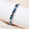 Heart Non-magnetic Synthetic Hematite Link Chain Bracelets for Women BJEW-Z148-07P-01-5
