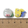 Flower/Snail/Rabbit Funny Cartoon Opaque Resin Decoden Cabochons X-CRES-P031-B-3