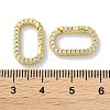 Rack Plated Brass Micro Pave Cubic Zirconia Clasps X-KK-Z039-06B-G-3