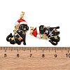 Brass Micro Pave Cubic Zirconia Pendants KK-F917-06G-3