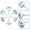6Pcs 3 Styles Printing Porcelain Drawer Knobs FIND-GA0001-29B-4