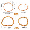 4Pcs 2 Style Bamboo & Rattan Bag Handle DIY-AR0002-80-2