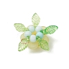 Natural Lemon Jade & Glass Pendants PALLOY-MZ01192-02-4
