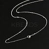 2mm Rack Plating Brass Curb Chain Necklaces for Women Men MAK-L044-24P-3