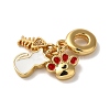 Rack Plating Brass Micro Pave Clear Cubic Zirconia KK-K345-04G-2