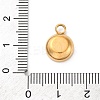 202 Stainless Steel Pendant Rhinestone Settings STAS-F266-24G-3