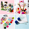 1 Box(400pcs) Pom Poms Craft Making Assorted Sizes & Colors High-elastic Good Quality Pom Poms Creative Craft DIY Material DIY-BC0001-02-6