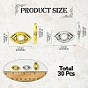 30Pcs 2 Colors Tibetan Style Alloy Bead Frame TIBE-YW0001-63-2