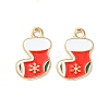 Christmas Alloy Enamel Pendants ENAM-D047-09LG-02-2