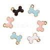 40Pcs 4 Colors Alloy Charms ENAM-CJ0001-83-3
