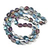 Electroplate Glass Beads Strands EGLA-C009-01A-HP02-2