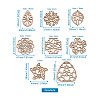 DIY Filigree Joiners Dangle Earring Making Kits DIY-TA0003-12P-6