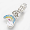 Alloy Enamel European Dangle Charms X-MPDL-Q209-085P-1