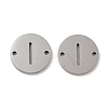 Non-Tarnish 201 Stainless Steel Hollow Flat Round Links FIND-R149-03I-P-1