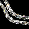 Electroplate Glass Beads Strands EGLA-P066-01A-AB08-4