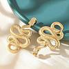 304 Stainless Steel Stud Earrings for Women EJEW-B121-01G-01-2