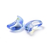 Transparent Electroplate Glass Beads GLAA-F122-01C-2