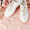 2 Pairs 2 Styles Bowknot Resin Beaded Shoes Charms FIND-FG0004-23-4