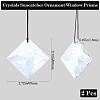 Transparent Glass Pendants GLAA-SP0001-18A-2