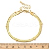 304 Stainless Steel Herringbone Chains & Snake Chain Bracelets LS-BJEW-U019-04G-05-5