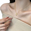 Heart with Star 925 Sterling Silver Micro Pave Cubic Zirconia Pendant Necklaces NJEW-K279-06MG-1