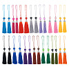28Pcs 14 Colors Polyester Tassel Big Pendants Decorations HJEW-TA0001-07-1