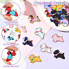24Pcs 12 Colors Zinc Alloy Enamel Pendants ENAM-SC0007-28-3