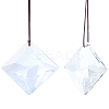 Transparent Glass Pendants GLAA-SP0001-18A-1