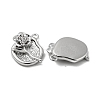 Brass Micro Pave Clear Cubic Zirconia Pendants KK-H460-25P-2