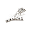 Rack Plating Brass Micro Pave Cubic Zirconia European Dangle Charms KK-L210-015P-Y-2