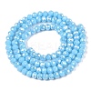 Electroplate Glass Beads Strands EGLA-A044-P3mm-B08-3