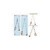 Acrylic Beaded Knitting Row Counter Chains HJEW-NB00177-7