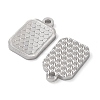 Rhodium Plated 925 Sterling Silver Charms STER-C003-02P-2