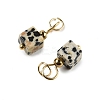 Natural Dalmatian Jasper Pendants STAS-Z129-01G-06-2